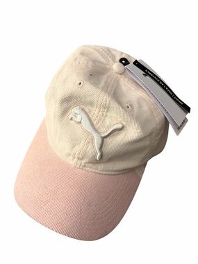 Puma Kids Cream & Light Pink Baseball Cap